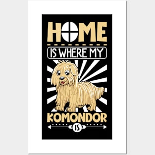 Home is with my Komondor Posters and Art